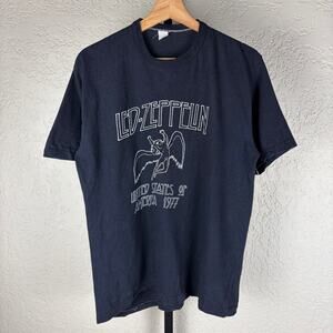 Vintage Led Zeppelin 1977 Original USA Tour Medium Band Tee